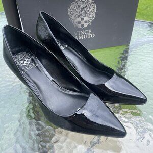 Vince Camuto Glossy Black Heels